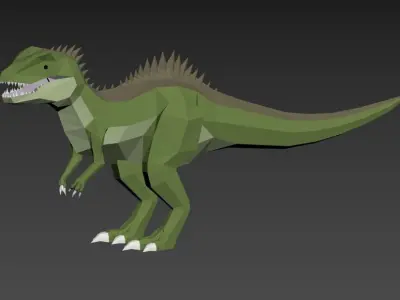 Dinosaurs Lowpoly - Carnivores Pack Low-poly 3D model