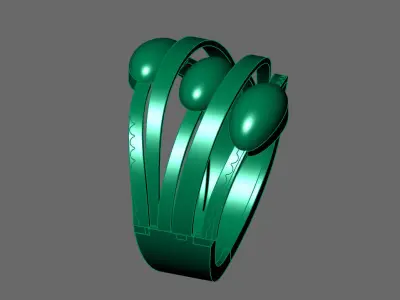 Women Ring Plain Ring Ready STL 3DM Models Womens Rings 3D print model 38