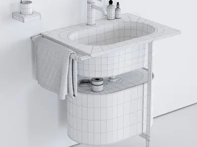 Ceramica Cielo Kyros Washbasin 3D model