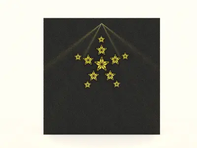 Star Shape Tool object Low-poly 3D model
