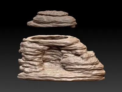 Set for decorating a terrarium aquarium 3D print model