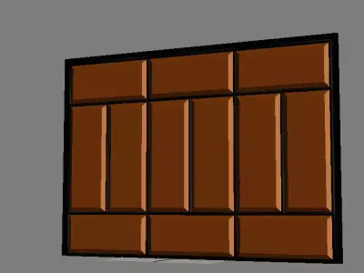 darvoza wooden door Free 3D model