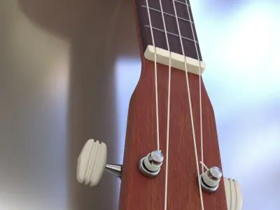 Ukulele Soprano  Free 3D model
