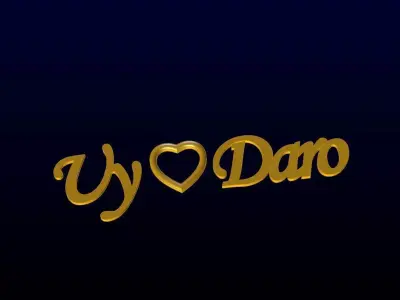 V Love Daro Free 3D print model