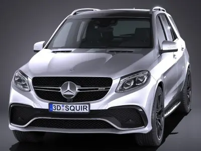 Mercedes AMG GLE63s wagon 2017  3D model