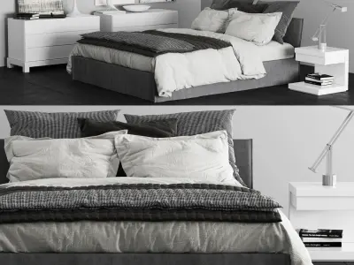 Bed Colection 02 - 10 Items 3D model 3D model