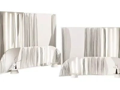 Headboard Snow 3D model