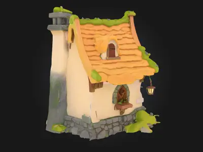 Whimsical Cottage 3D model