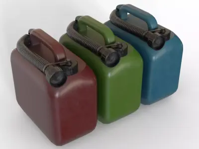 Jerry Can - Fuel Tank Low-poly 3D model