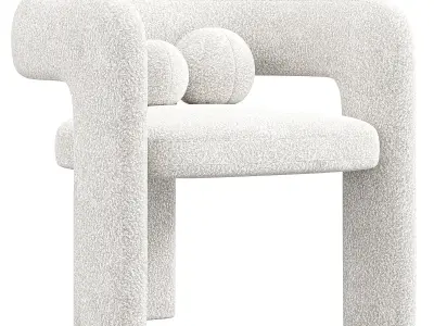 Paloma Boucle Armchair By Castlery 3D model