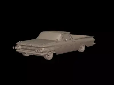 CHEVROLET ELCAMINO 1959 3D PRINT MODEL 3D print model