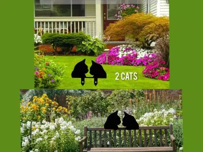 Wonderful Artificial Cats Home and Garden Outdoor Lawn Decor 3D model