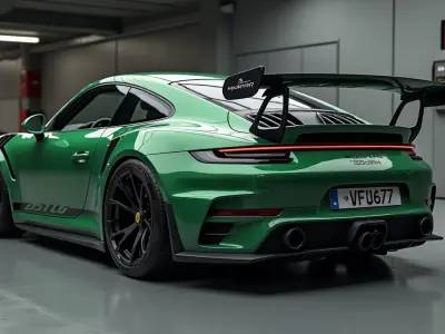 Lowpoly Porsche 911 GT3 RS 992 Manthey Kit 2025 3d model Low-poly 3D model