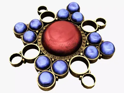 Medieval Gem Low-poly 3D model