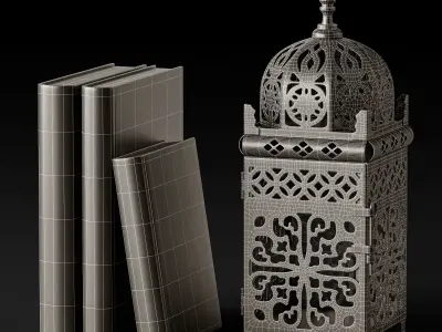 Decor set Quran  3D model