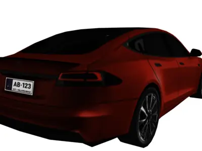 Car Models Tesla Game-Ready Pack Low-poly 3D model