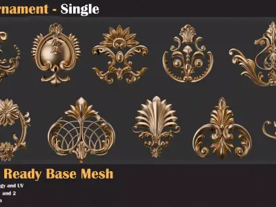 50 Ornament Single- Vol 05 3D model