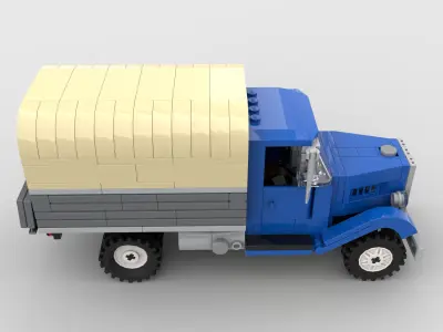 Vintage cargo truck LEGO TOY  3D model