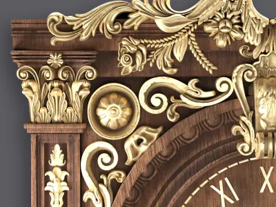 Classic Ornamental Clock 3D model