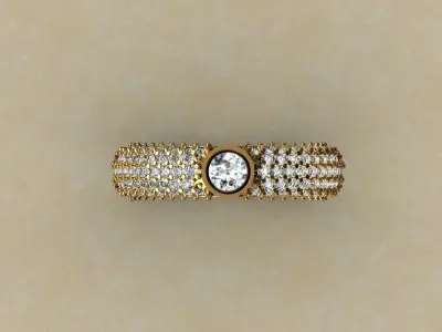 Diamond ring Fancy and Styles Free 3D model