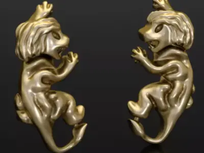 Tiny Lion to be Added on Models Free 3D print model