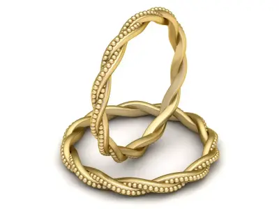 Happiness Ring Gold Pendent 3D print model