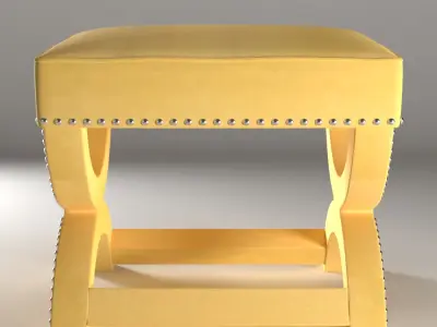 Mystic Ottoman Yellow Arlo Home 3D model