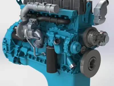 Engine YMZ 536 3D print model