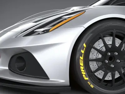 Lotus Emira GT4 2023 3D model