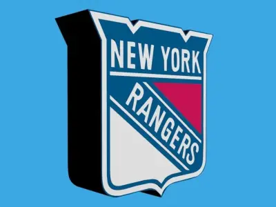 New York Rangers Team Logo 3D model