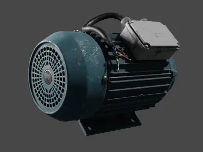 Electic engine 3D model