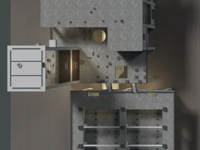 Industrial building 23i23 3D model