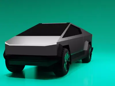 CYBER TRUCK Low-poly 3D model