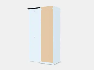 PAX - GRIMO Corner wardrobe 1 Low-poly 3D model
