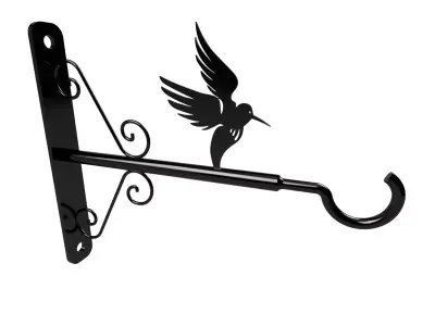 Plant hanger bracket bird 3D model