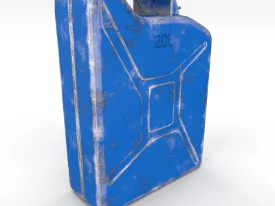 Jerry Can Worn 3 PBR Low-poly 3D model