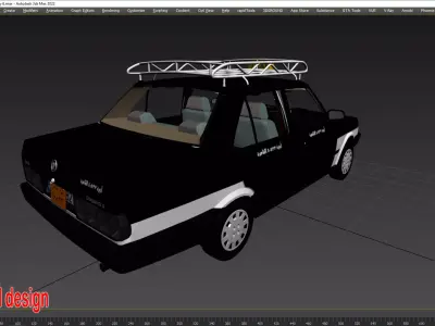 Tofas Sahin Taxi Cairo 1990 3D model