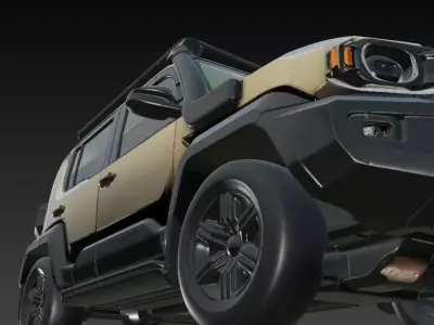 Toyota Land Cruiser FJ Inspired Compact SUV 3D print model