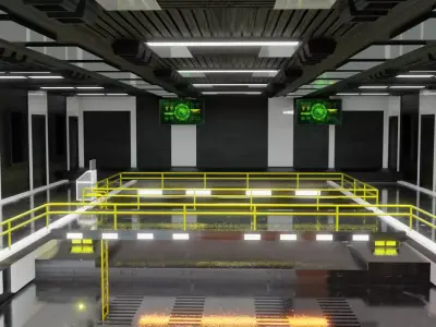 Sci - Fi Engineering Room 3D model