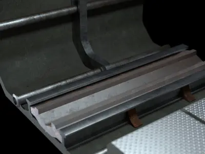 Sci-Fi Train Metro Railway Tunnel  Low-poly 3D model