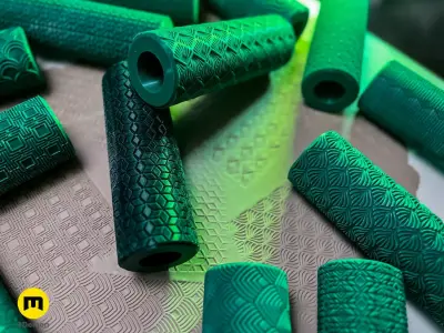 Texture Rollers - Art Deco Wide Patterns 3D print model