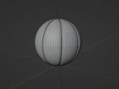 Procedural Basketball mulit-color optional Low-poly 3D model