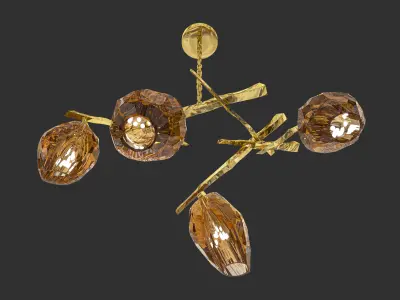 Jacques Chandelier Low-poly 3D model