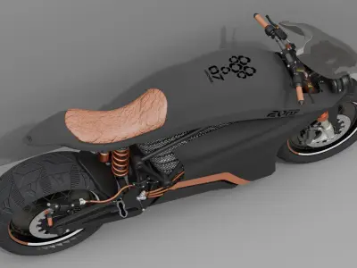 EV bike Black edition 3D model
