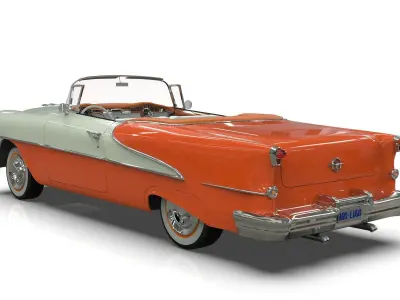 Oldsmobile 88 Convertible 1955 Low-poly 3D model