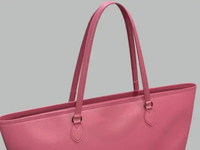 Gucci Women Ophidia GG Medium Tote Pink Leather Bag  Low-poly 3D model