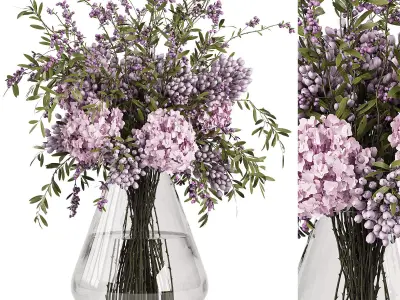 Decorative corner bouquet set 15 3D model