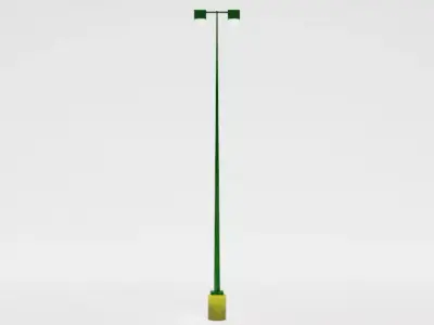 Parking Lot Lights Low-poly 3D model