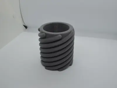 Flowerpot3 screw 3D print model
