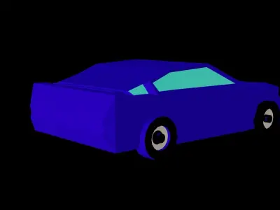 Low Poly Car Free 3D model